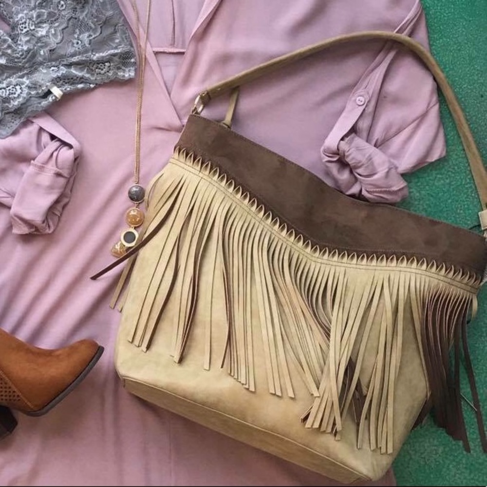 Large fringe bag